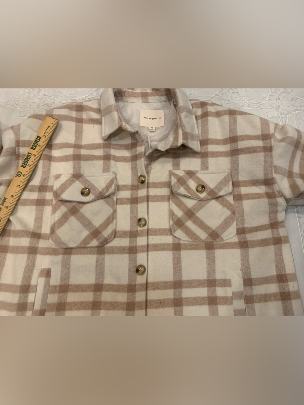 Thread & Supply Plaid Utility Shacket - Picture 14 of 14